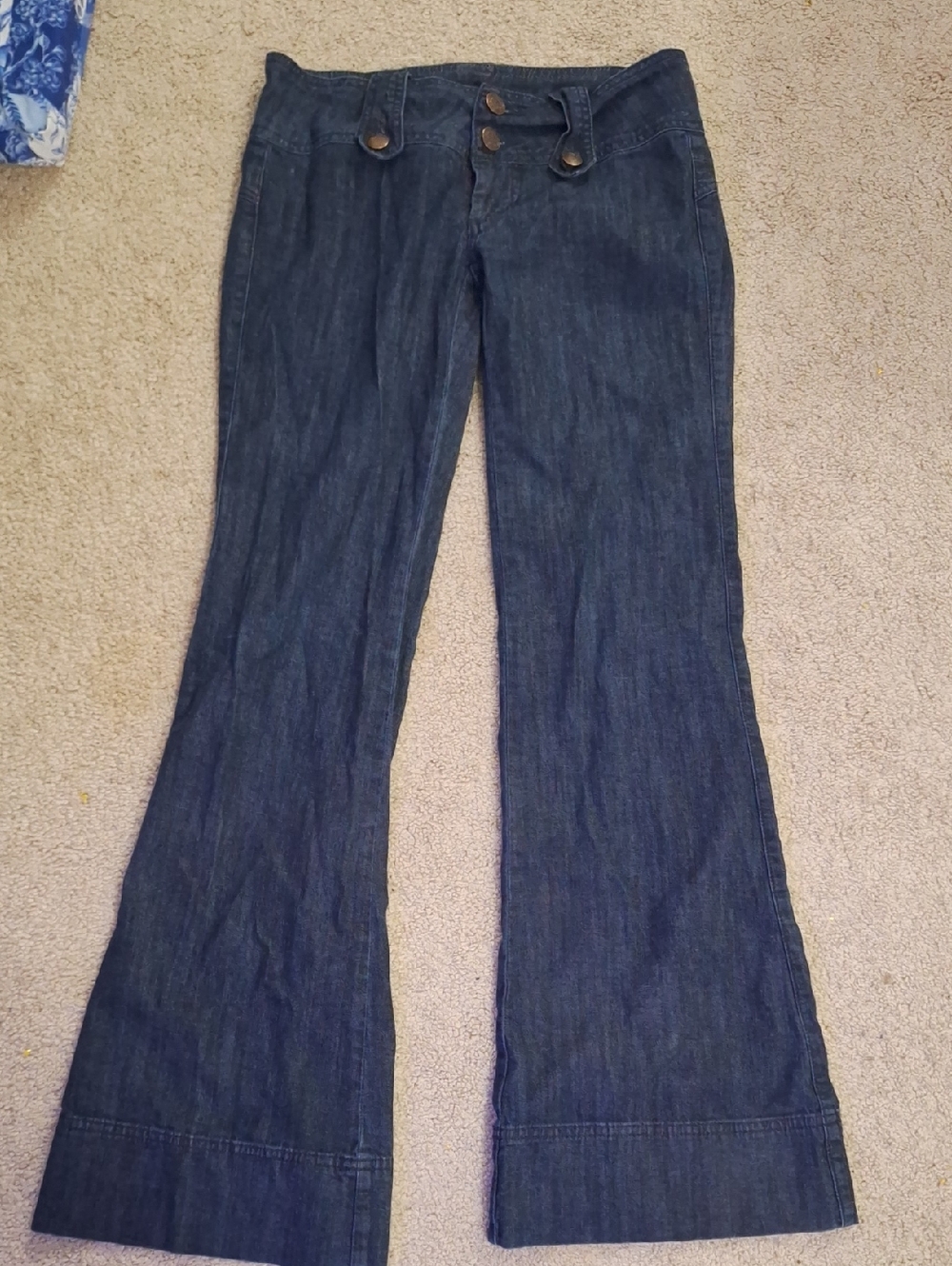 Mossimo Supply Co. Dark Blue Flare Jeans